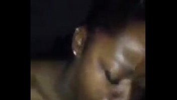 While giving good sloppy blowjob Trinidad And Tobago Ebony Smallie gags