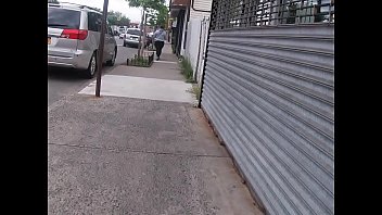 Busted By Sexy Latina In Black Leggings On Bay Street Staten Island