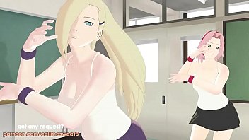 Sakura and Ino MMD: Shake it Off