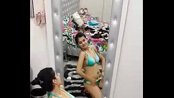 Indian Girl Dancing and Stripping in Hostel