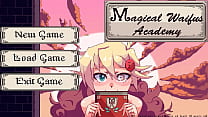 Magical Waifus Academy  [Hentai game PornPlay ] Ep.1 threesome with double titjob monster girls