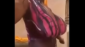 African Booty Queen Zmeena Orr Gets Painted Up