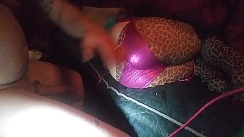 Molesting my s. wife in her shiny pantys