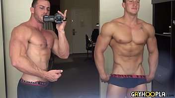 All American College Teen Jerks His Muscle Cock & Cums