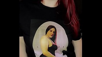 Cumming in my Jessica Sage T-shirt