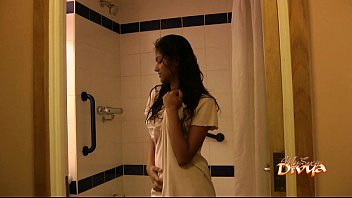 Indian pornstar babe divya seducing her fans with her sex in shower