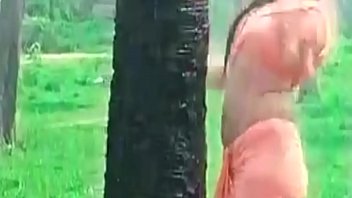 Kerala Girl Meghana Raj - Hot Ass Shake and Navel Show in Wet Saree