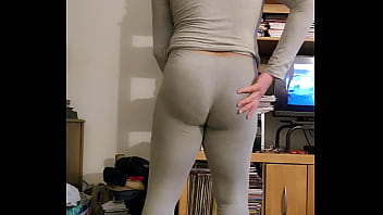 Grey Leggings Tease